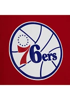 Mitchell and Ness Philadelphia 76ers Red Origins Varsity Short Sleeve T Shirt
