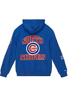 Mitchell and Ness Chicago Cubs Mens Blue Origins Fleece Fashion Hood