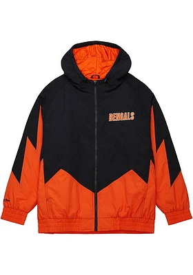 Mitchell and Ness Cincinnati Bengals Mens Black Retro Heavyweight Jacket