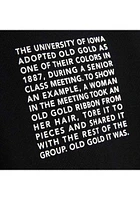 Mitchell and Ness Iowa Hawkeyes Mens Black Origins Long Sleeve Hoodie