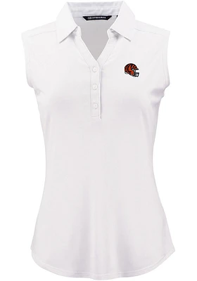 Cutter and Buck Cincinnati Bengals Womens Helmet Forge Eco Polo Shirt