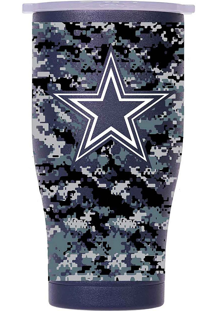 Dallas Cowboys Chaser 27oz Digital Print Stainless Steel Tumbler - Navy Blue