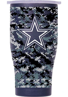 Dallas Cowboys Chaser 27oz Digital Print Stainless Steel Tumbler - Navy Blue