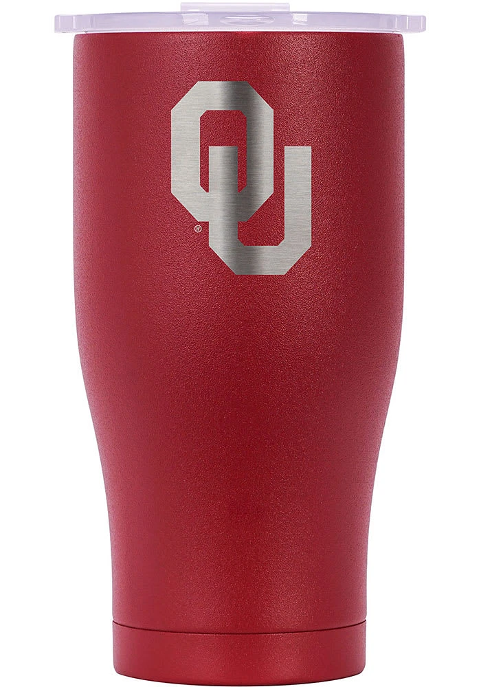 Oklahoma Sooners ORCA Chaser 27oz Laser Etched Logo Stainless Steel Tumbler - Red