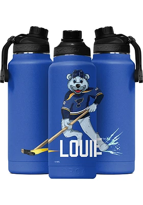 St Louis Blues 34OZ Mascot Stainless Steel Bottle - Black