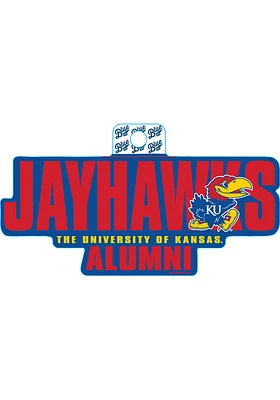 Kansas Jayhawks Alumni Stickers - Blue