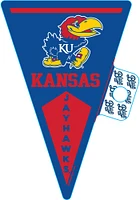 Kansas Jayhawks Pennant Stickers - Blue