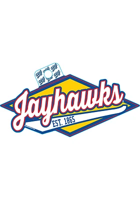 Kansas Jayhawks Diamond Stickers - Blue