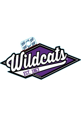 K-State Wildcats Diamond Stickers - Purple