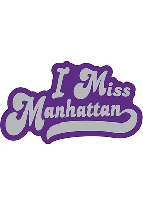 Manhattan I Miss Manhattan Stickers - Purple