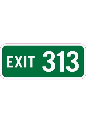 Manhattan Exit 313 Stickers