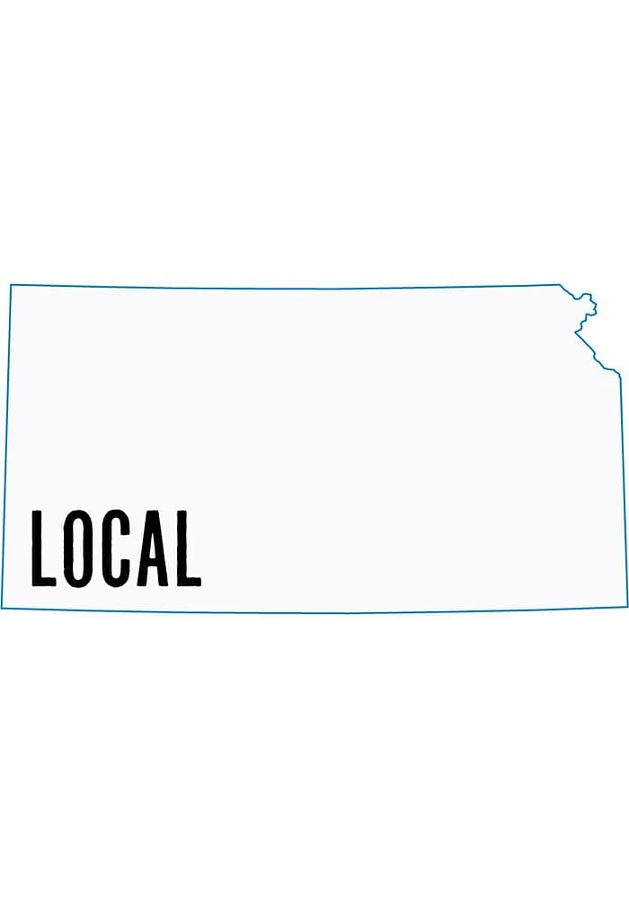 Kansas Local Stickers - White