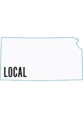 Kansas Local Stickers - White