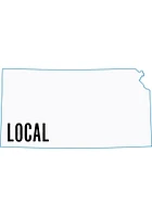 Kansas Local Stickers - White