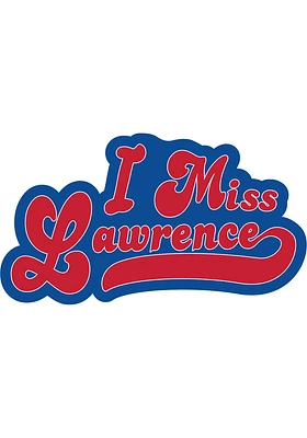 Lawrence I Miss Lawrence Stickers - Blue