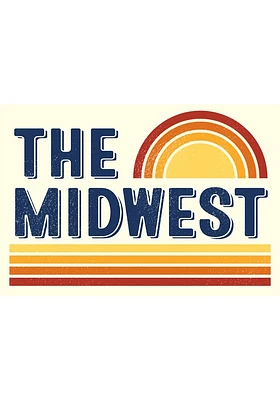 Midwest The Midwest Stickers - White
