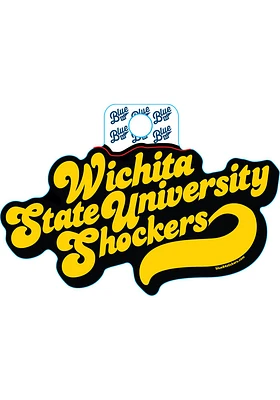 Wichita State Shockers Huffed Font Stickers