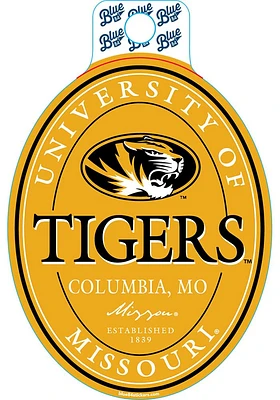 Missouri Tigers Oval Stickers - Black