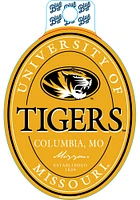 Missouri Tigers Oval Stickers - Black