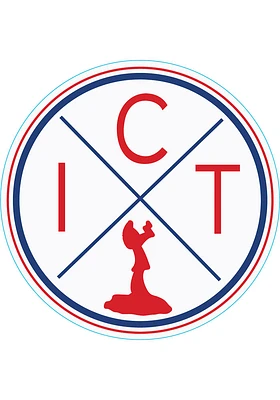 Wichita ICT Circle Stickers - Red