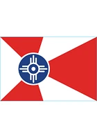 Wichita Flag Stickers - Red