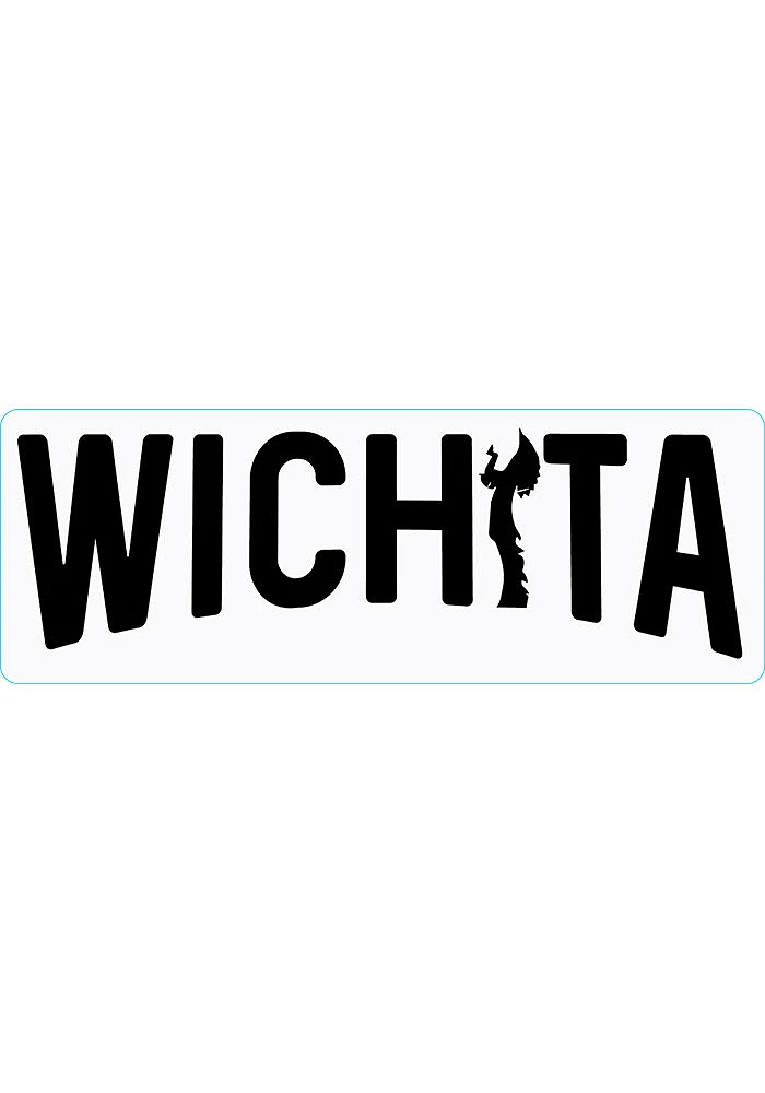 Wichita Keeper of the Plains Arch Stickers - Black