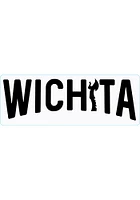 Wichita Keeper of the Plains Arch Stickers - Black