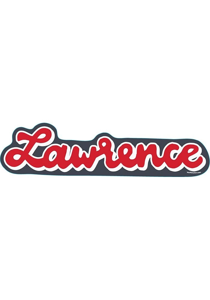 Lawrence Script Stickers - Red
