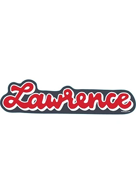Lawrence Script Stickers - Red