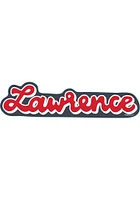 Lawrence Script Stickers - Red