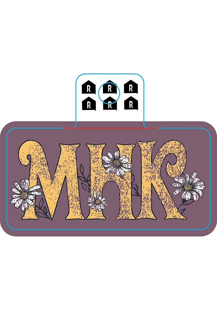 Manhattan MHK Floral Stickers - Purple