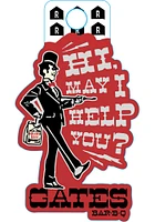Kansas City Gates BBQ May I Help You Stickers - Red