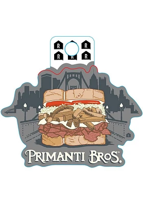 Pittsburgh Primanti Bros. Sandwich Skyline Stickers - Grey