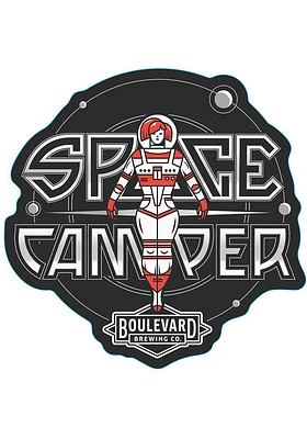 Kansas City Boulevard Space Camper Stickers - Black