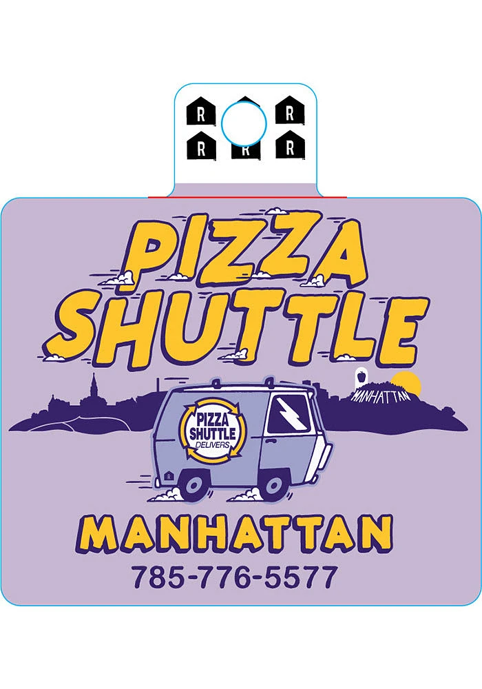 Manhattan Pizza Shuttle Manhattan Stickers - Purple