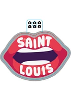 St Louis Lips Stickers - Pink