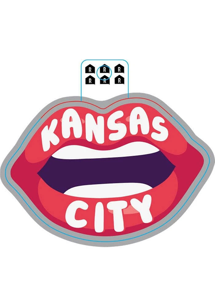 Kansas City Lips Stickers - Pink