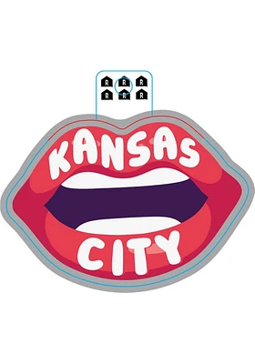 Kansas City Lips Stickers - Pink