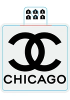 Chicago Double C Stickers - White