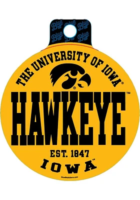 Iowa Hawkeyes Retro Stickers - Black