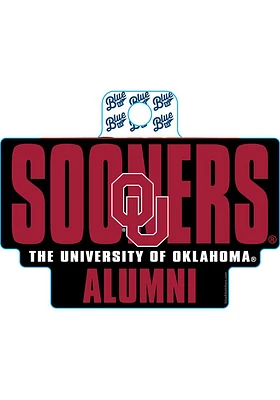 Oklahoma Sooners Alumni Stickers - Red