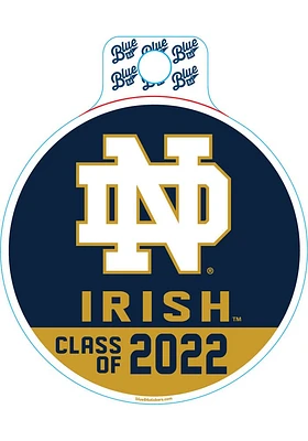 Notre Dame Fighting Irish Class of 2022 Stickers - Blue