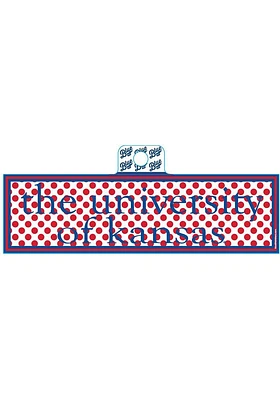 Kansas Jayhawks Red Polka Dot Stickers - Red