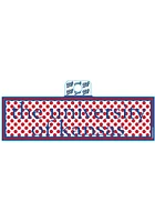 Kansas Jayhawks Red Polka Dot Stickers - Red