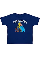 Philadelphia Toddler Navy Blue Sesame street Short Sleeve T-Shirt