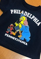Philadelphia Toddler Navy Blue Sesame street Short Sleeve T-Shirt
