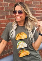 Texas Olive Three Square Meals Short Sleeve Fashion T Shirt
