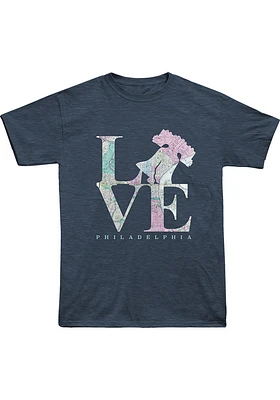 Philadelphia Blue Love Short Sleeve Fashion T Shirt