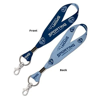 Sporting Kansas City 2 Color Lanyard - Navy Blue
