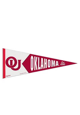Oklahoma Sooners 12x30 Vault Premium Pennant - Crimson